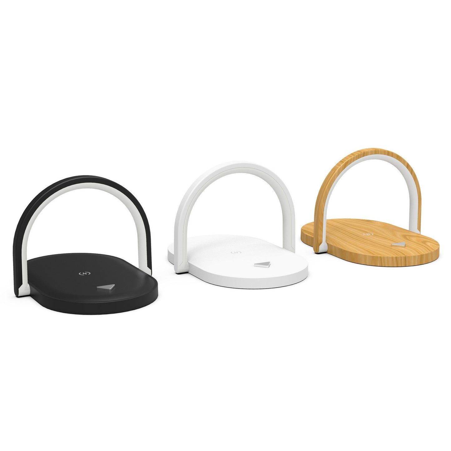 3 in 1 Desk Lamp 15W Wireless Charger W/Adjustable Phone Stand Fast Charging Pad (NO AC Adapter)